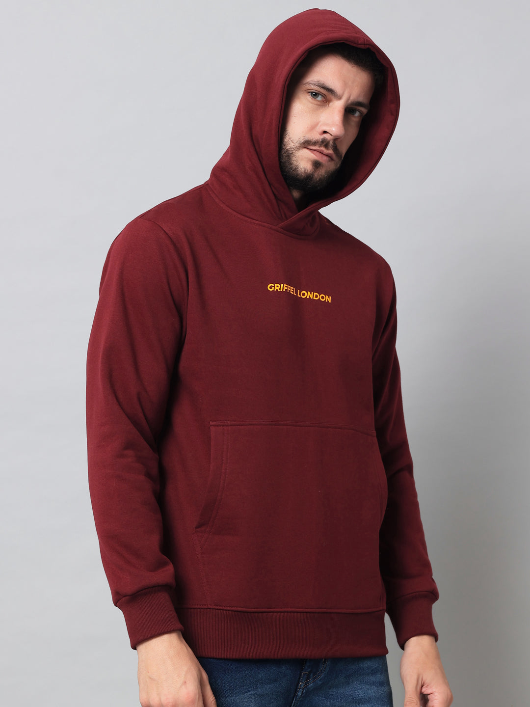 Griffel London Print Regular Fit Hoodie