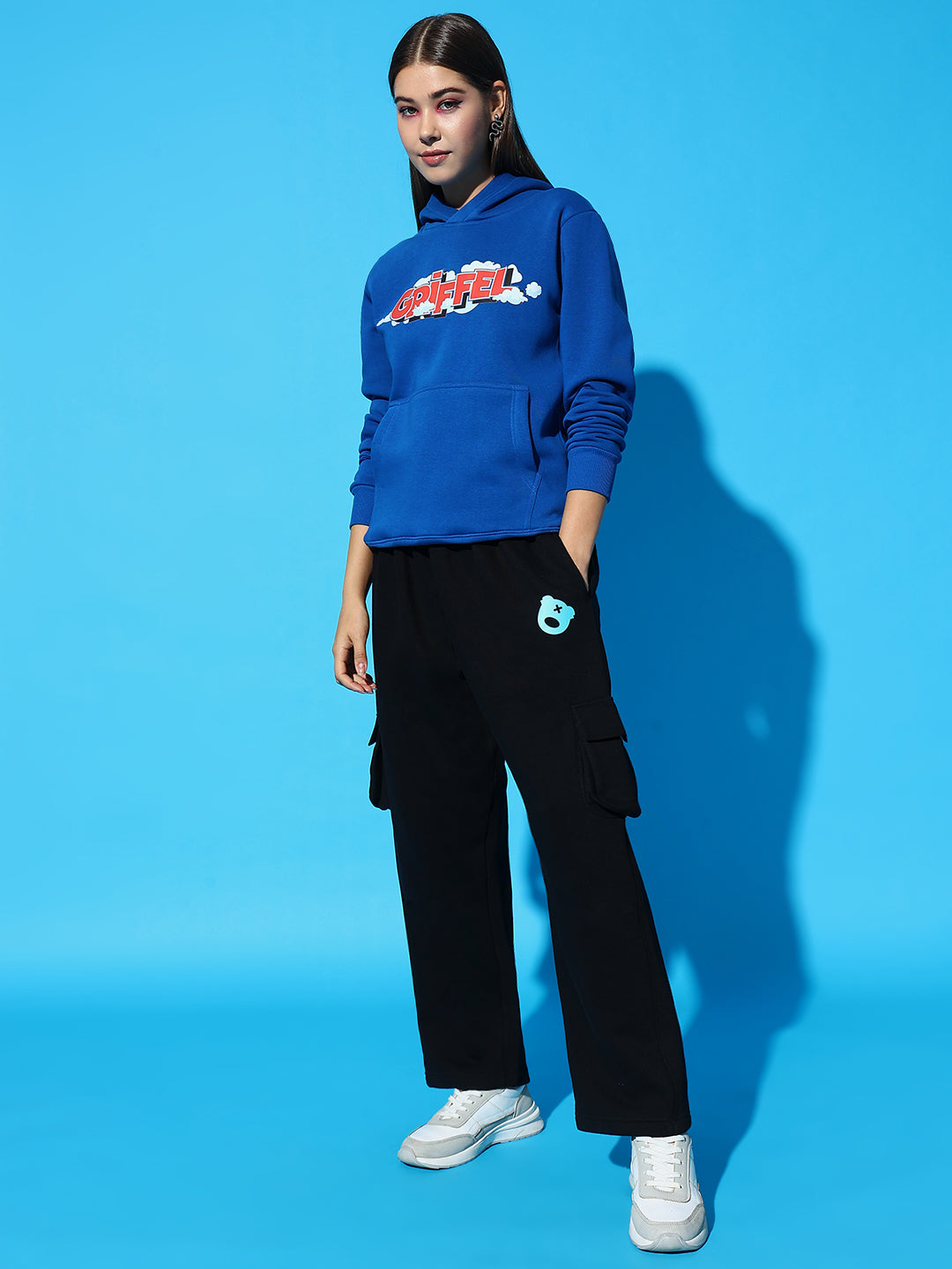 GRIFFEL Oversized Hoodie Neck Tracksuit