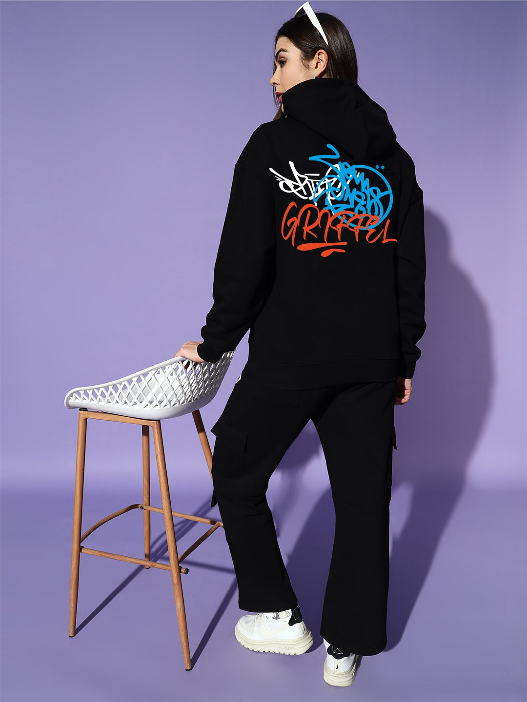 GRAFITTI OVERSIZED GRIFFEL CLUB cotton fleece oversized tracksuit