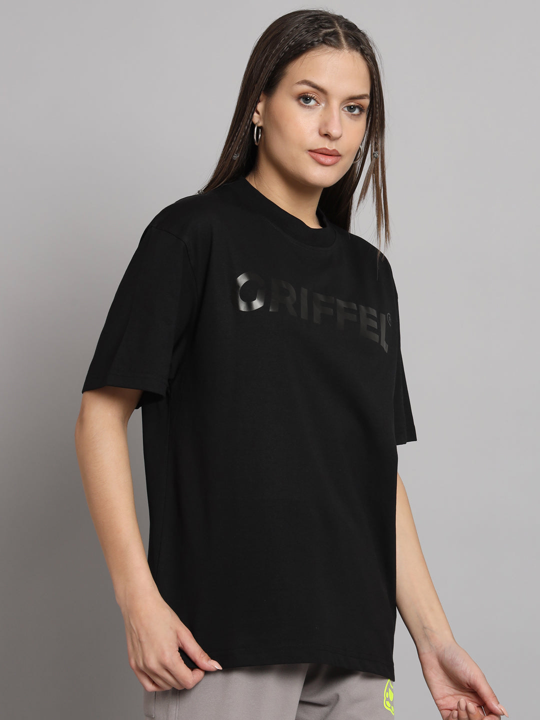 GRIFFEL Women GRIFFEL Printed Loose fit Black T-shirt