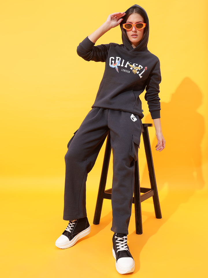 Birds Print Regular Fit Tracksuit