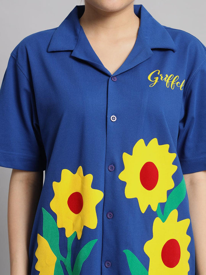 GRIFFEL Printed Bowling Shirt and Short Set