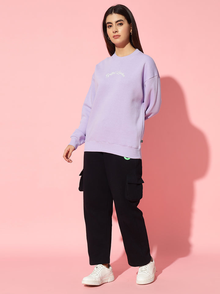 BEAR FAMILY Oversized Round Neck Tracksuit