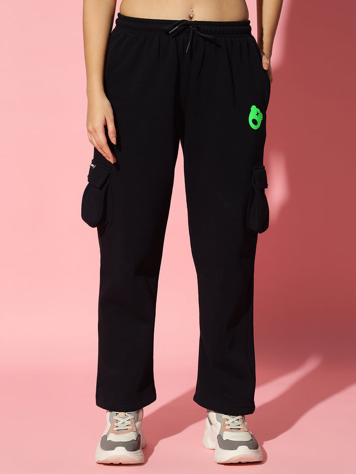 Est 2014 black Oversized Round Neck Tracksuit