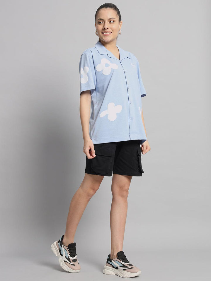 GRIFFEL Printed Bowling Shirt and Short Set