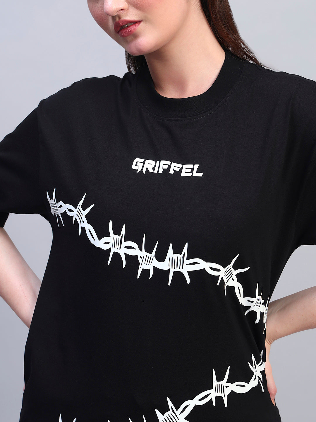 KOREAN WIRE OVERSIZED T-SHIRT