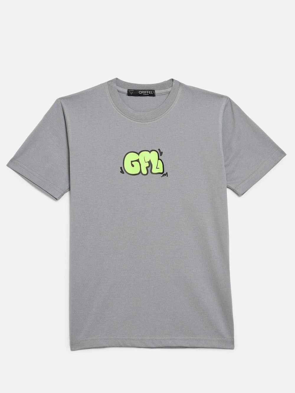 GRIFFEL Girls Kids Steel Grey Co-Ord T-shirt and Short Set - griffel