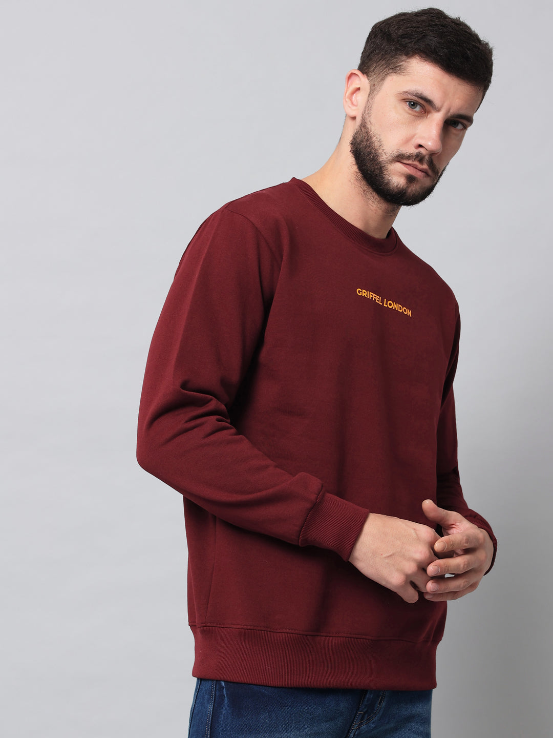 Griffel London Print Regular Fit Sweatshirt