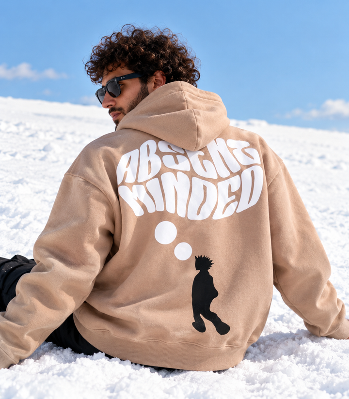 Absent Minded Print Oversized Hoodie 💭
