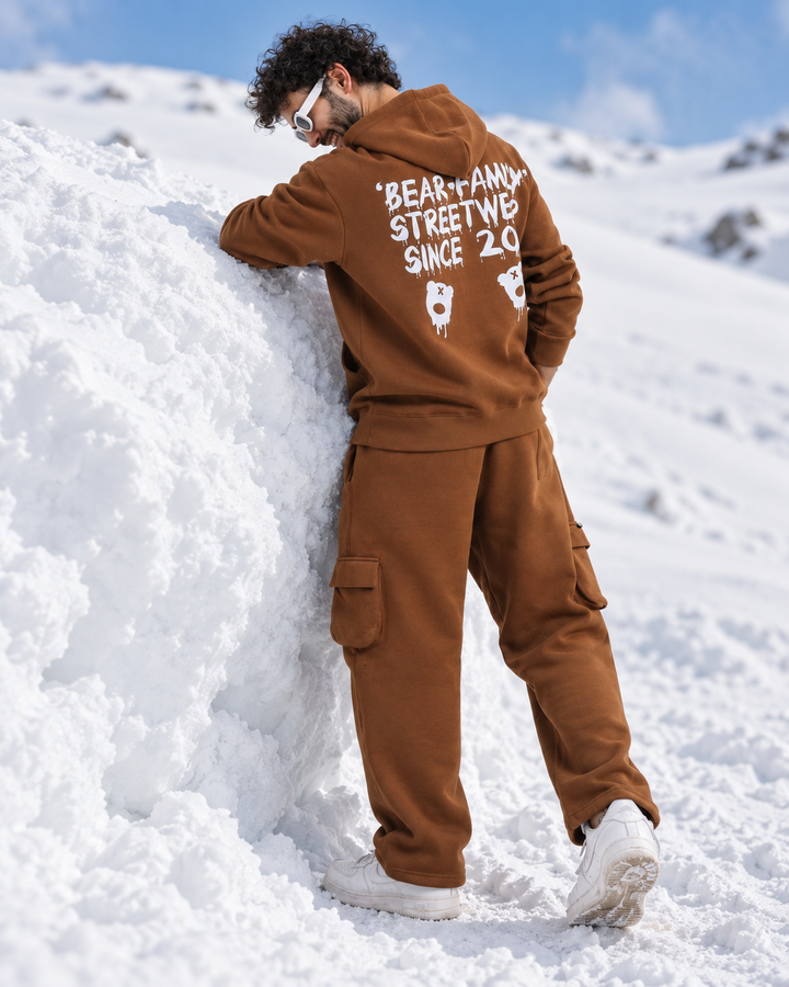 Bear Family Oversized Cotton Fleece Tracksuit 🐻