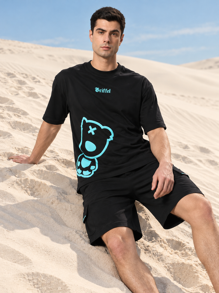 SIDE TEDDY T-shirt and Shorts Set🐻
