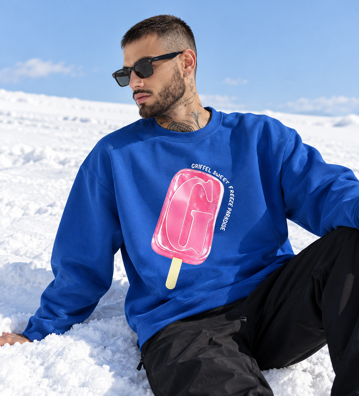 Sweet Paradis  Oversized Round neck Sweatshirt🍦