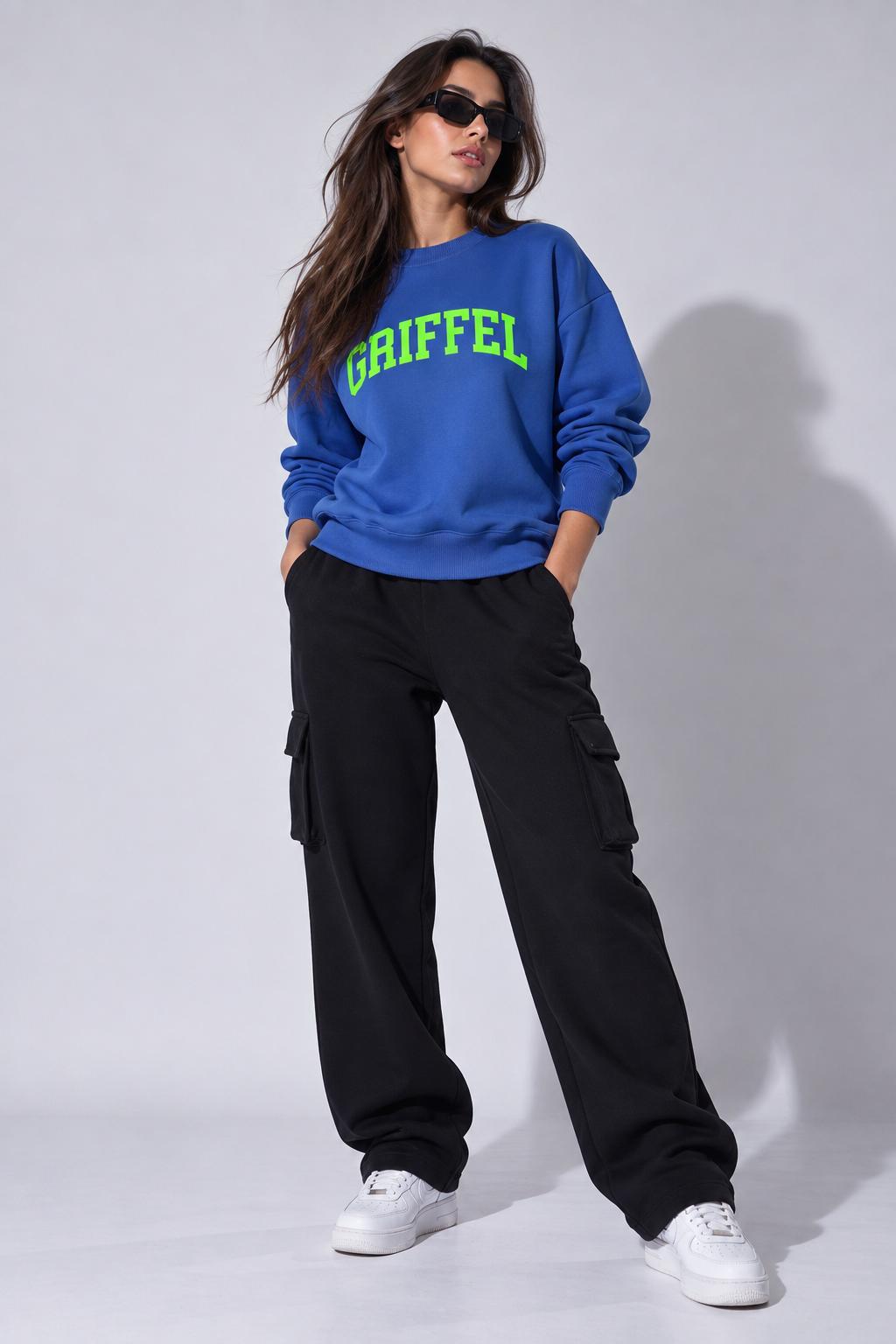 UNIVERSITY  Cotton Fleece Round neck  Oversized Sweatshirt For Women 🎓