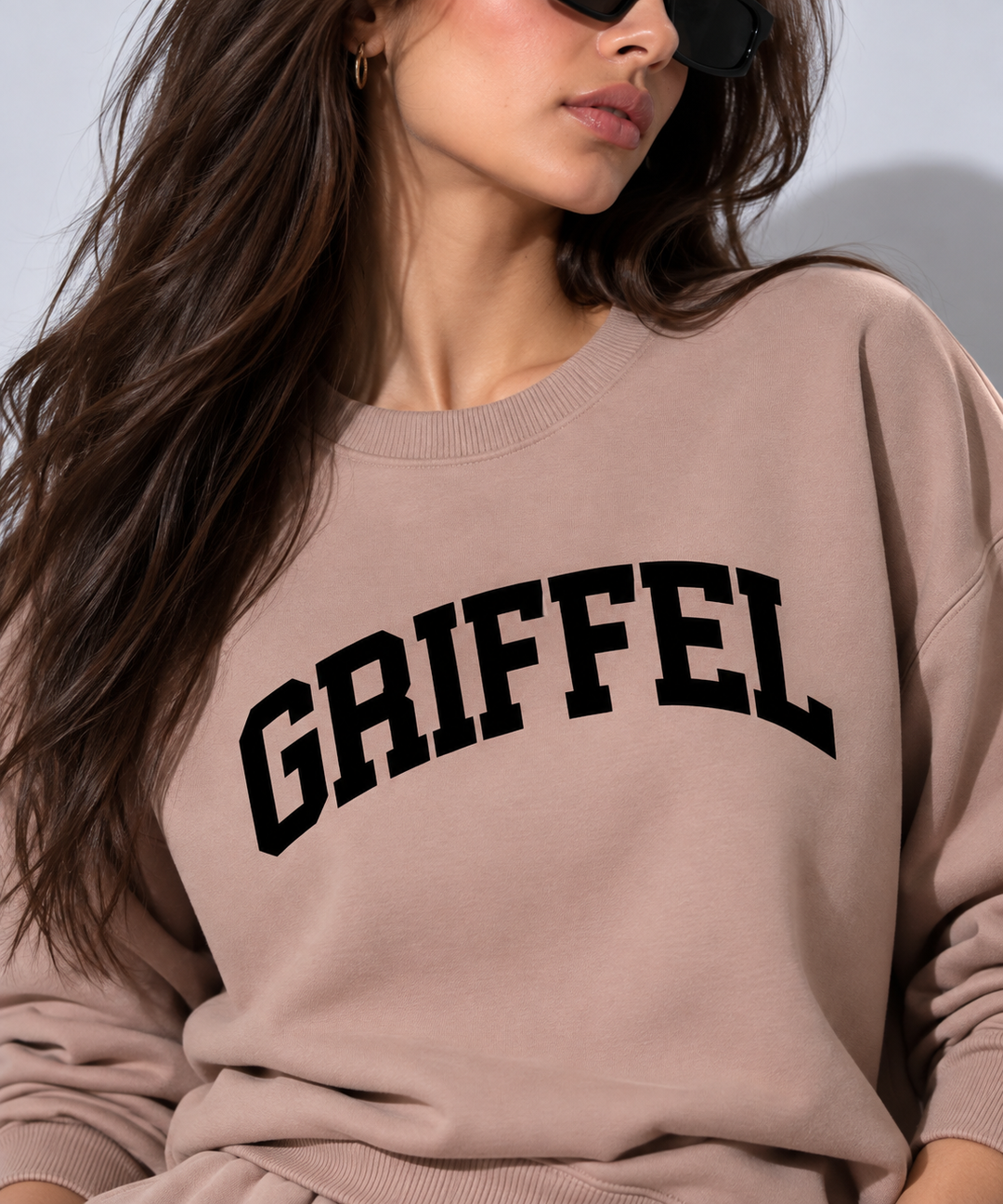 UNIVERSITY  Cotton Fleece Round neck  Oversized Sweatshirt For Women 🎓