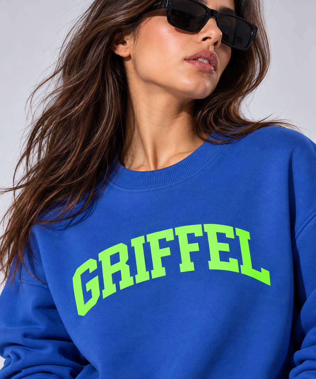 UNIVERSITY  Cotton Fleece Round neck  Oversized Sweatshirt For Women 🎓