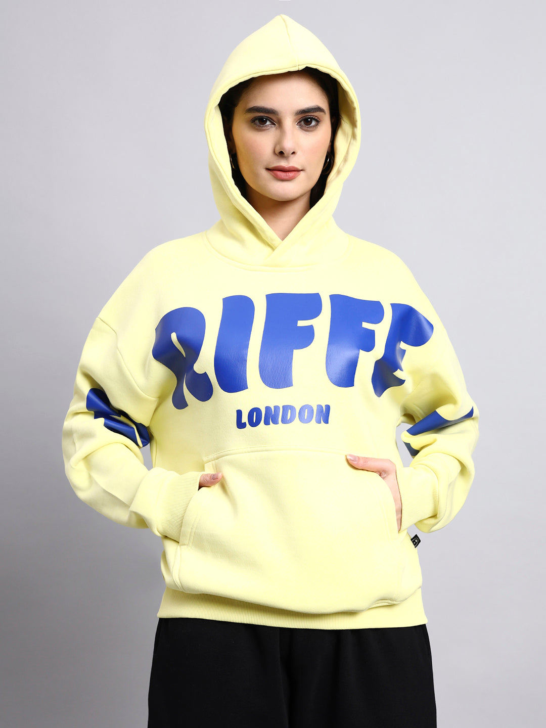 Front Griffel  Oversized Cotton Fleece Hoodie 💛