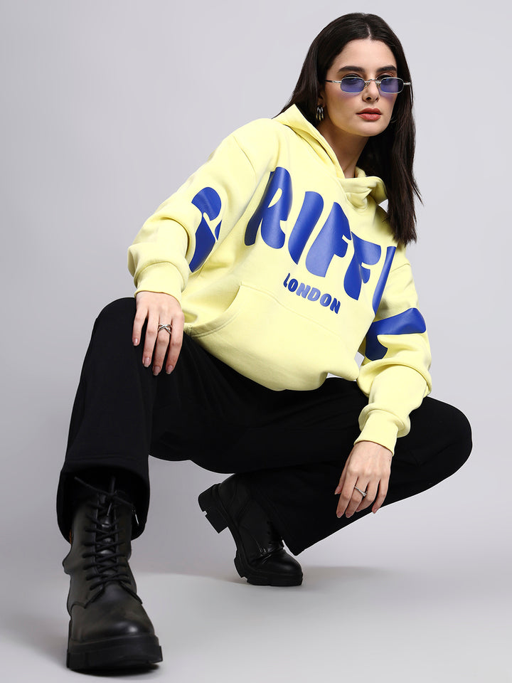 Front Griffel  Oversized Cotton Fleece Hoodie 💛
