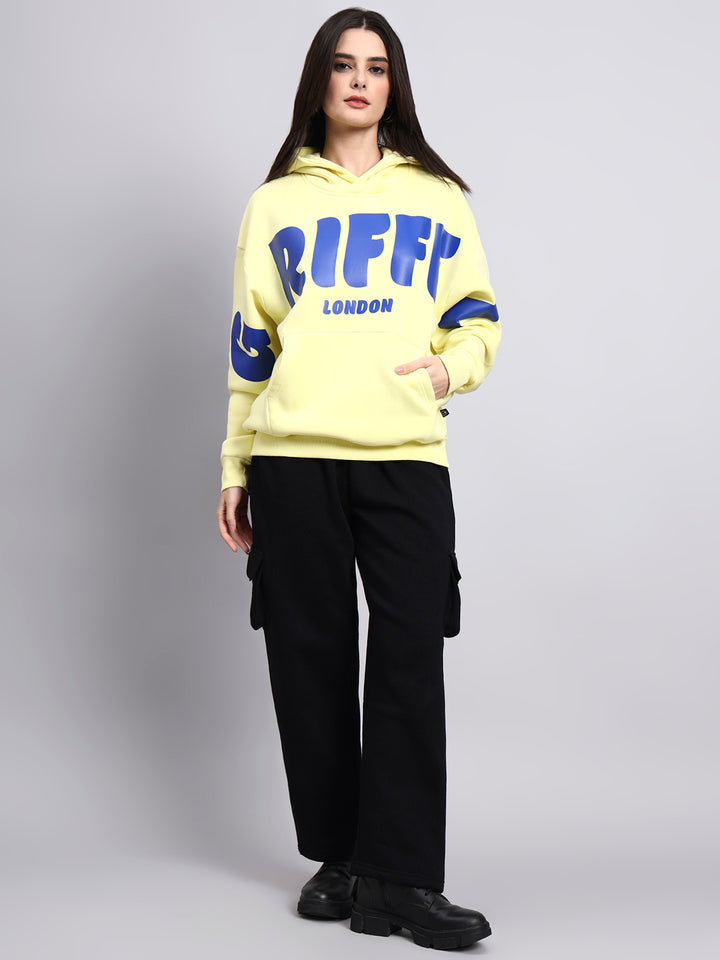 Front Griffel  Oversized Cotton Fleece Hoodie 💛