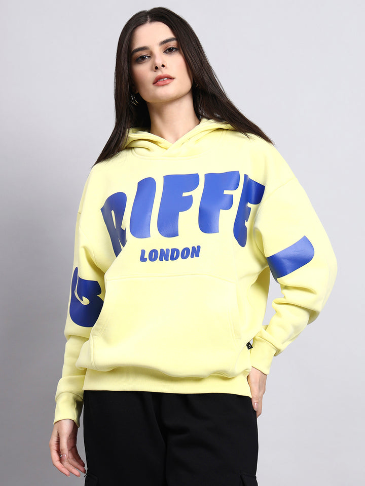 Front Griffel  Oversized Cotton Fleece Hoodie 💛