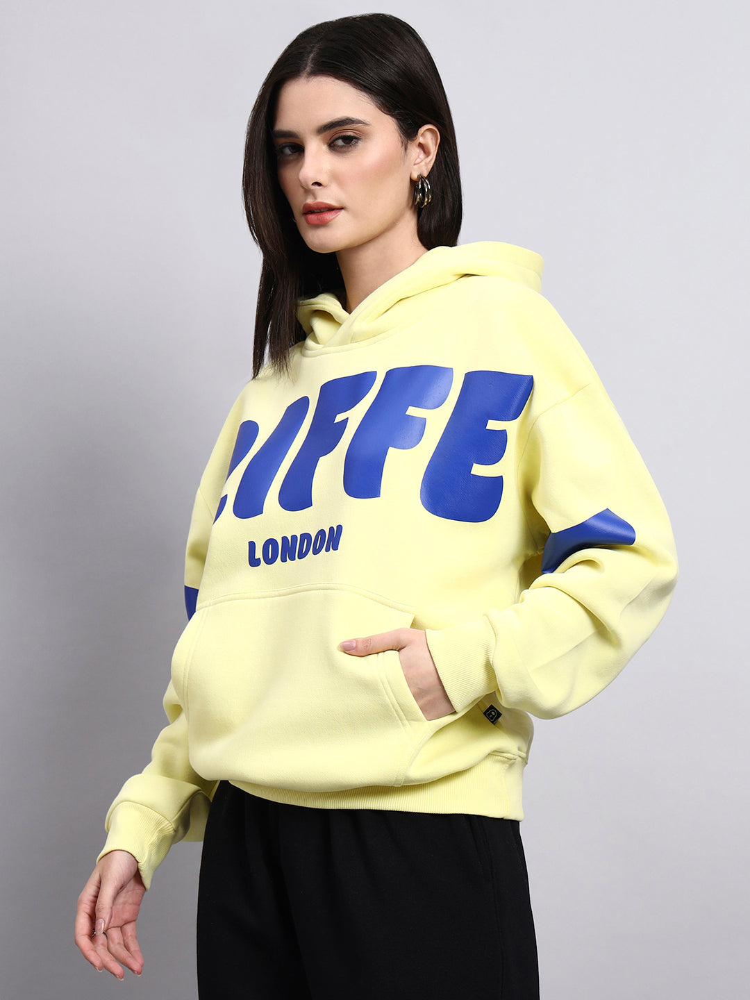 Front Griffel  Oversized Cotton Fleece Hoodie 💛