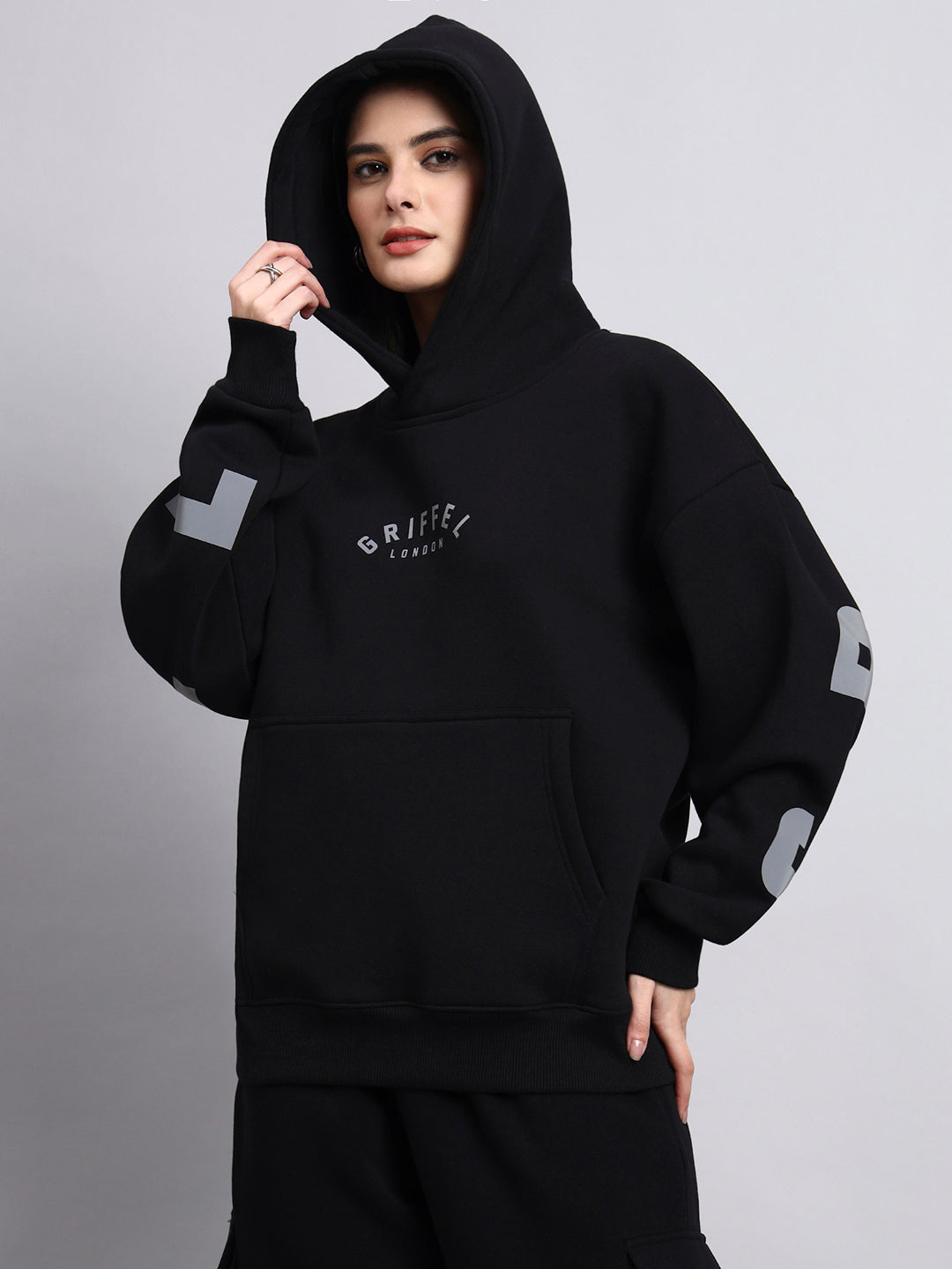 Back Griffel  Oversized Cotton Fleece Hoodie 👑