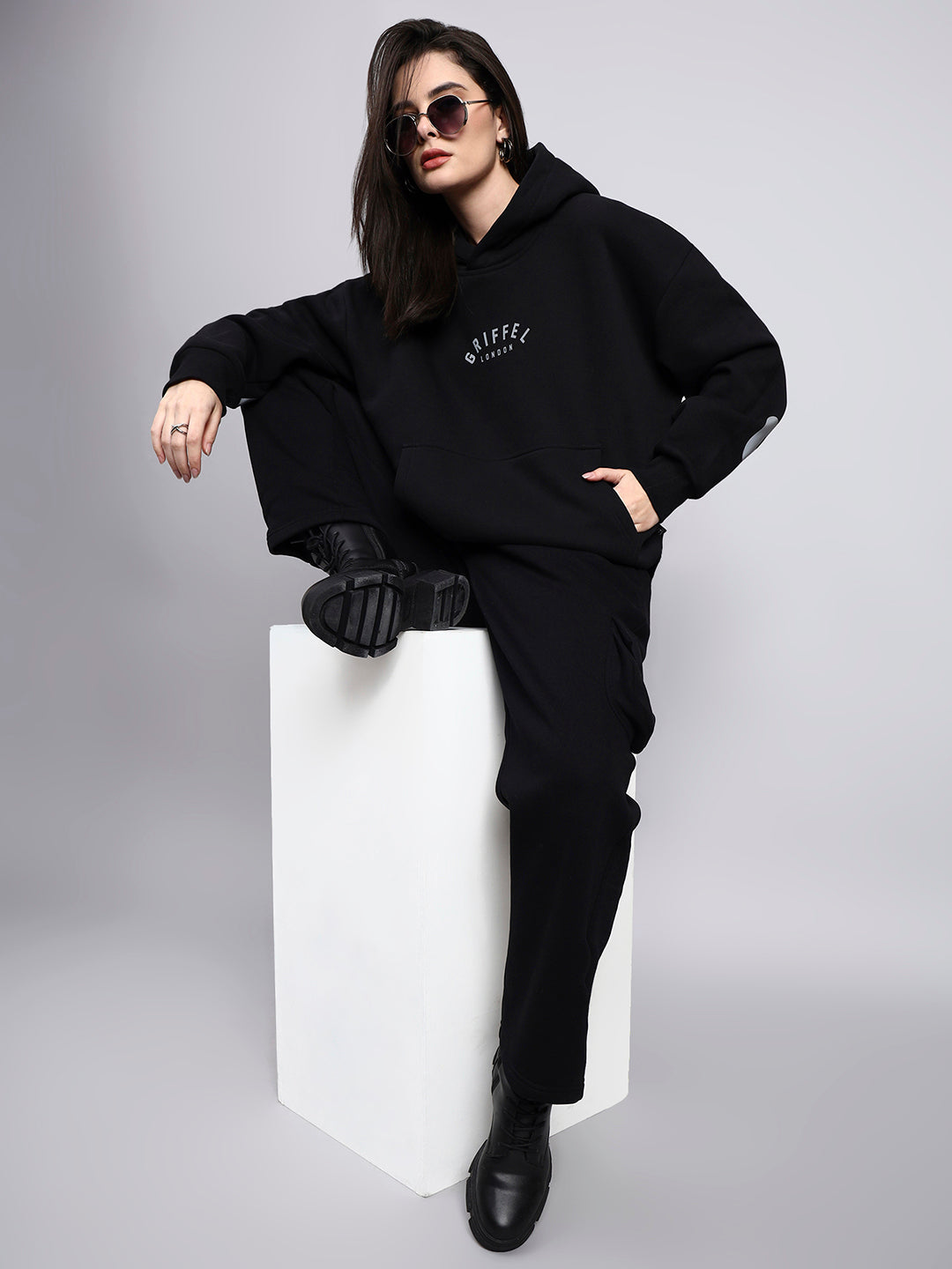 Back Griffel  Oversized Cotton Fleece Hoodie 👑