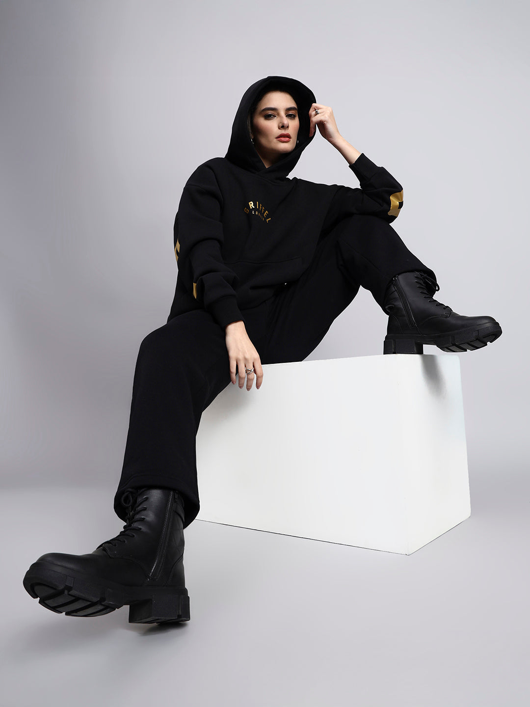 Back Griffel  Oversized Cotton Fleece Hoodie 👑