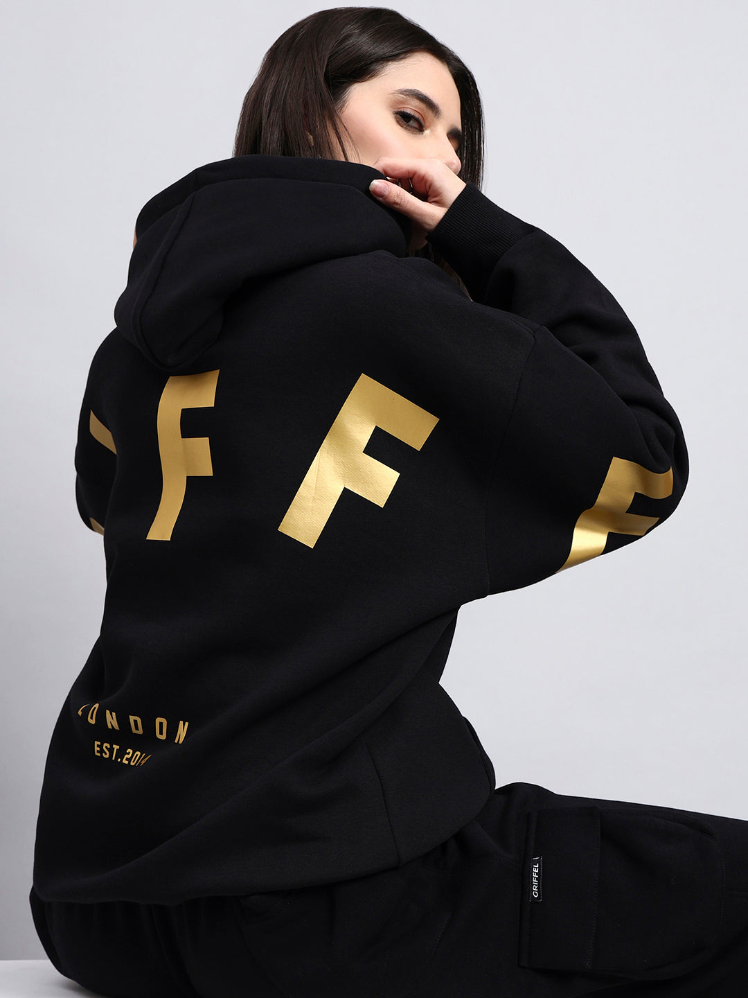 Back Griffel  Oversized Cotton Fleece Hoodie 👑