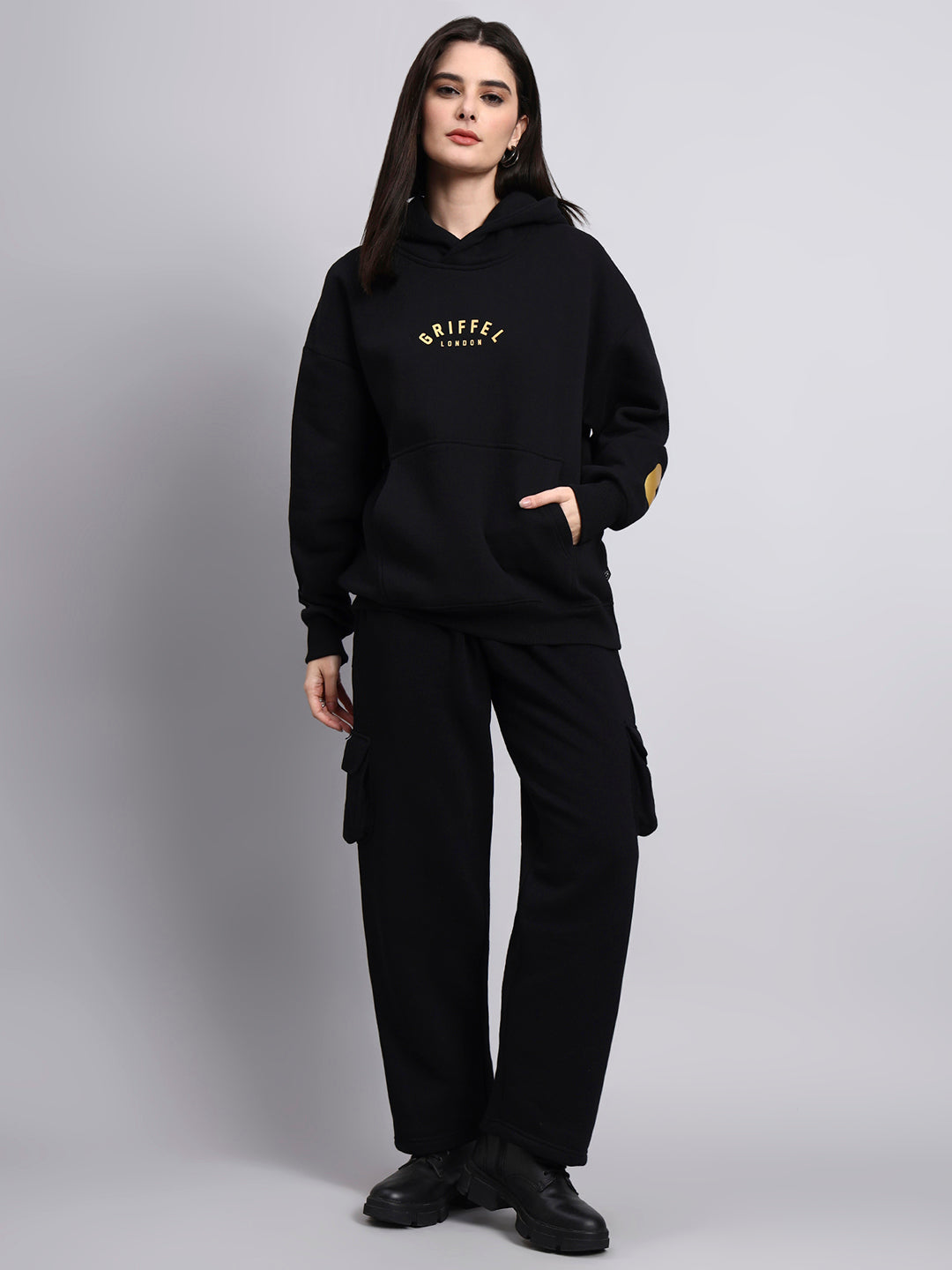 Back Griffel  Oversized Cotton Fleece Hoodie 👑