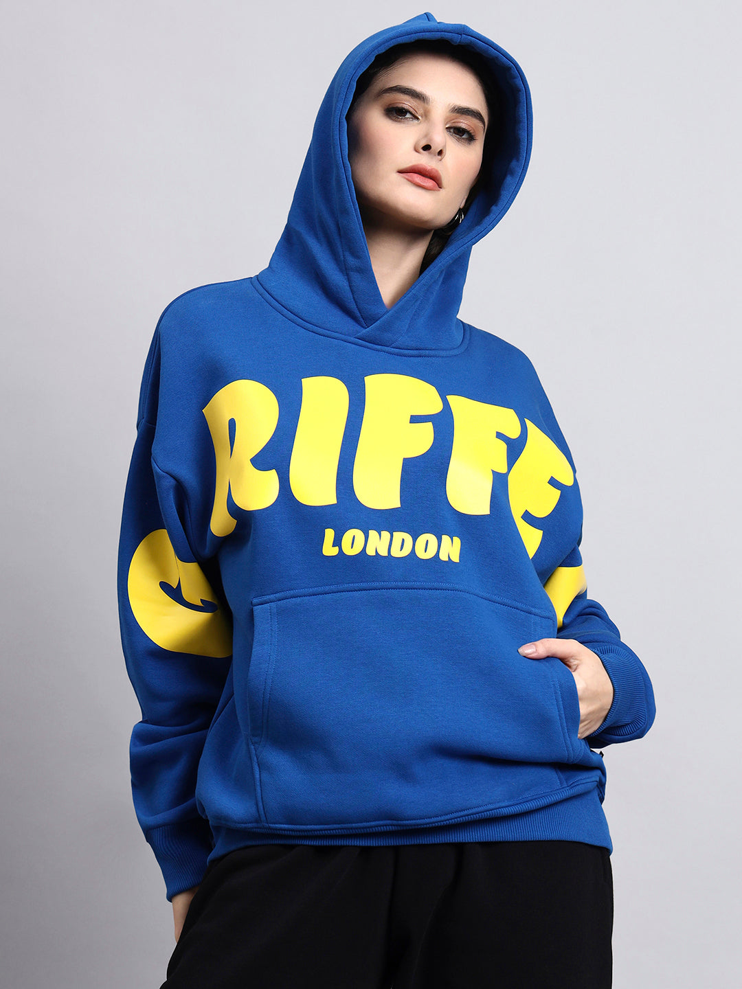 Front Griffel  Oversized Cotton Fleece Hoodie 💛