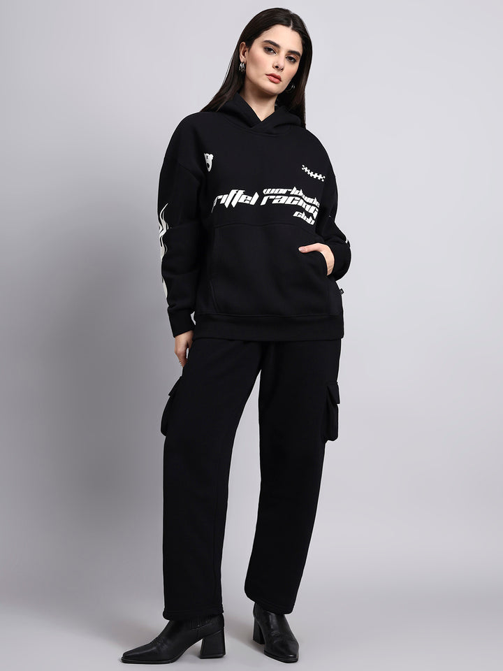 Racing Club Oversized Cotton Fleece Hoodie 🏁