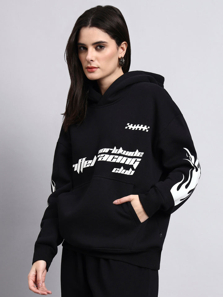 Racing Club Oversized Cotton Fleece Hoodie 🏁