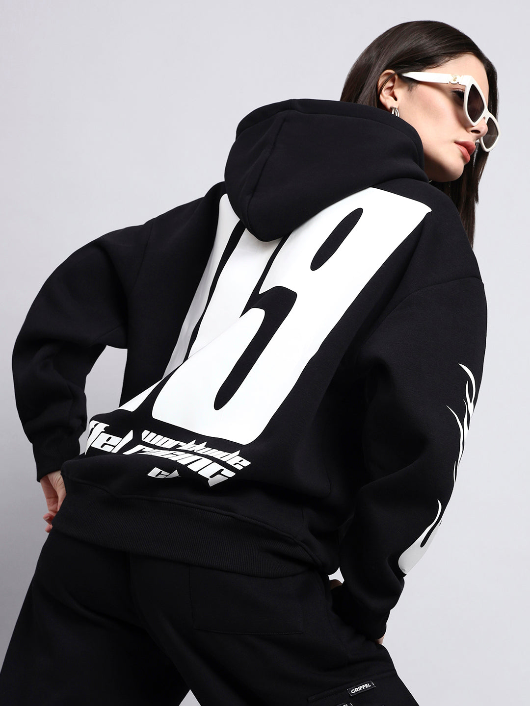 Racing Club Oversized Cotton Fleece Hoodie 🏁