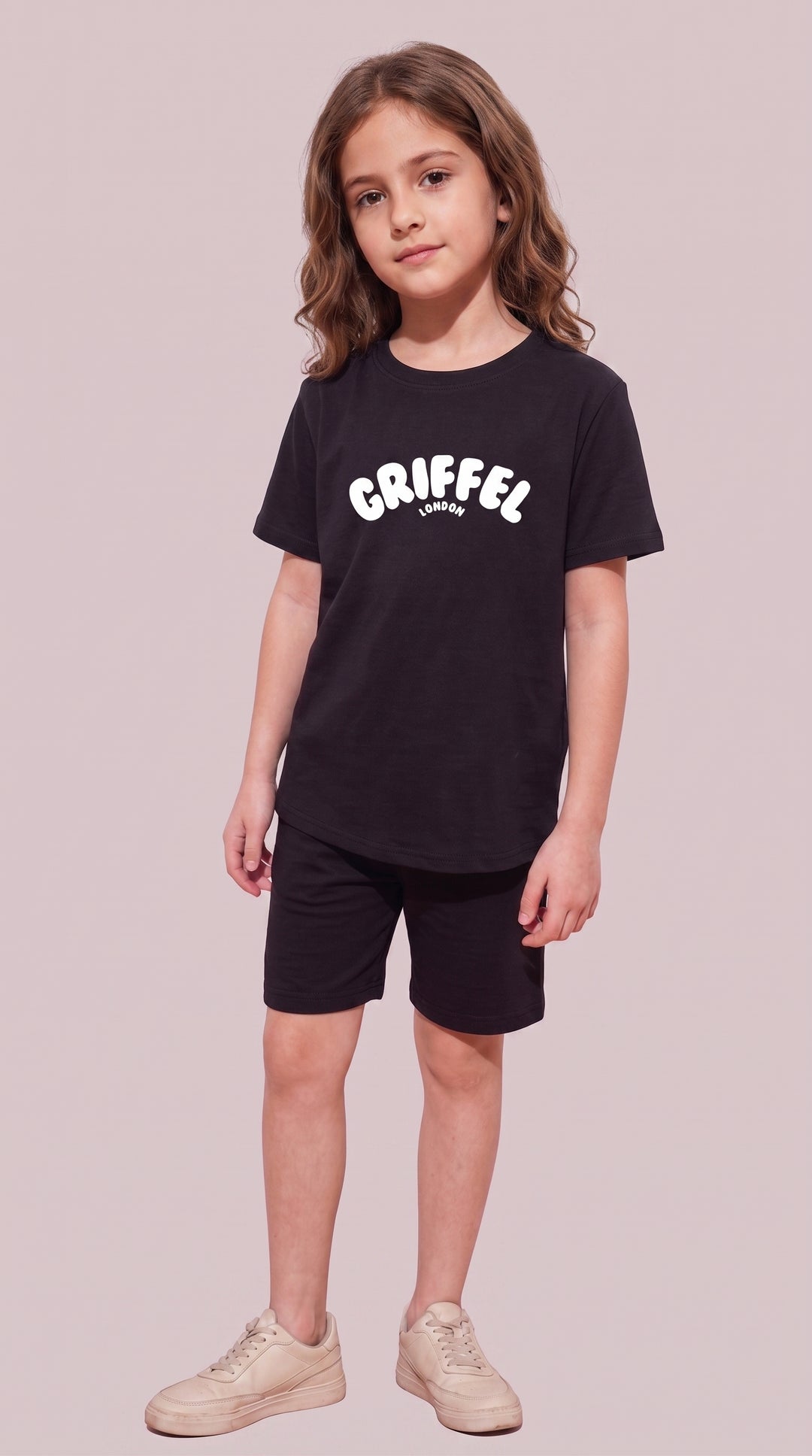 2026 LOGO GIRLS OVERSIZED T-SHIRT AND SHORTS SET 🔵