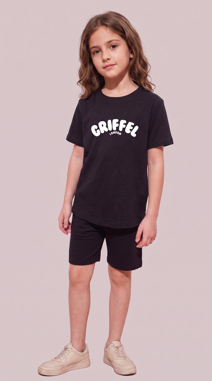 2026 LOGO GIRLS OVERSIZED T-SHIRT AND SHORTS SET 🔵