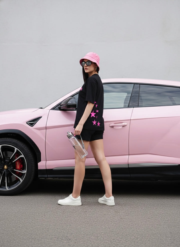 Back Star Oversized Cotton Co-ord ✨