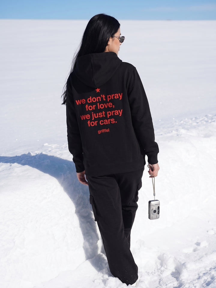 PRAYS FOR CARS oversized cotton fleece tracksuit