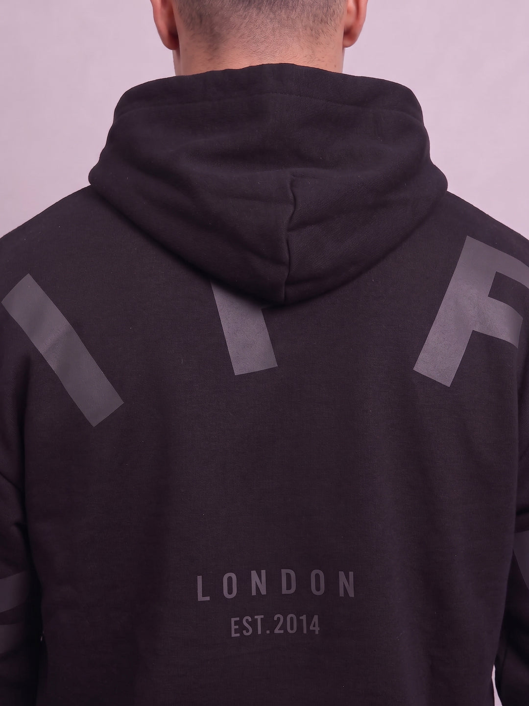 Back Griffel Cotton Fleece Oversized Tracksuit For Men