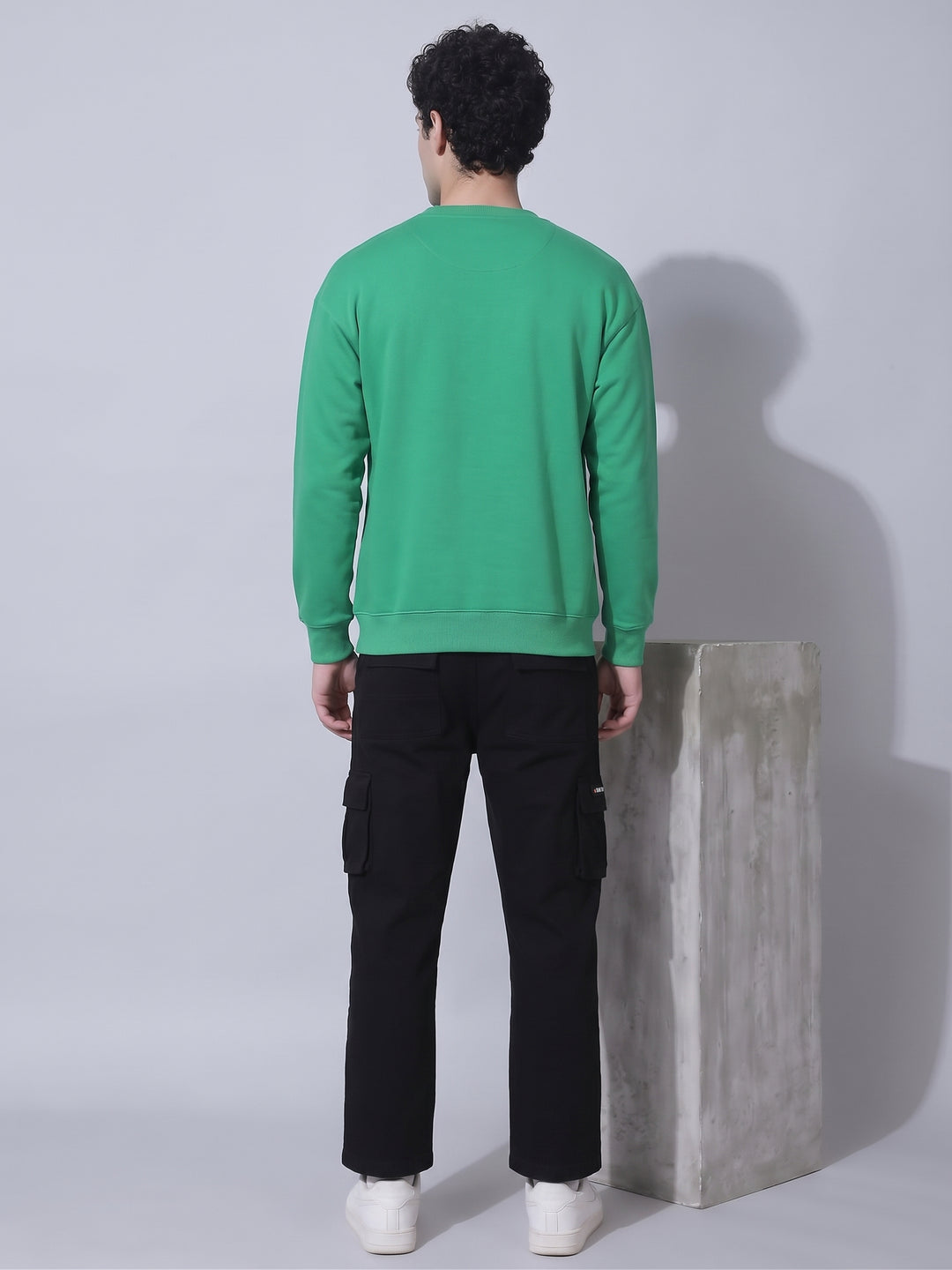UNIVERSITY  Cotton Fleece Oversized Sweatshirt For Men