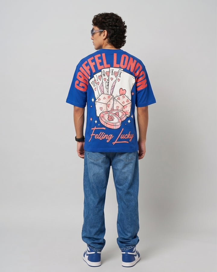 FEELING LUCKY Oversized Cotton T-shirt