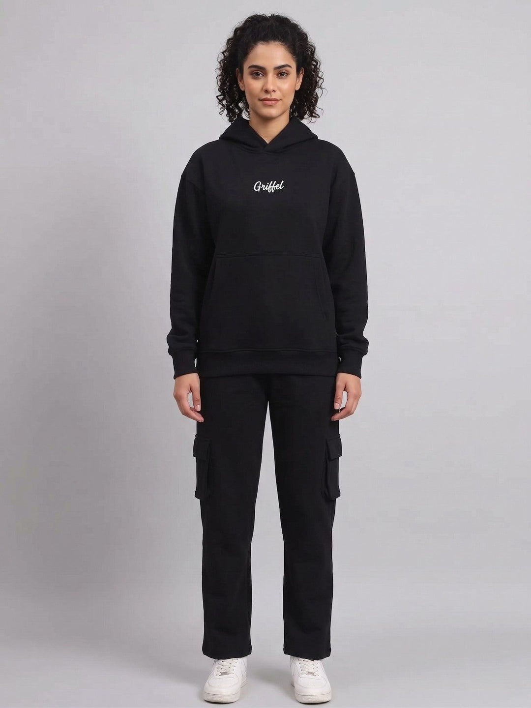 BLUFF 🎉DIWALI EDITION 🎉 Oversized Cotton Fleece Black Hoodie