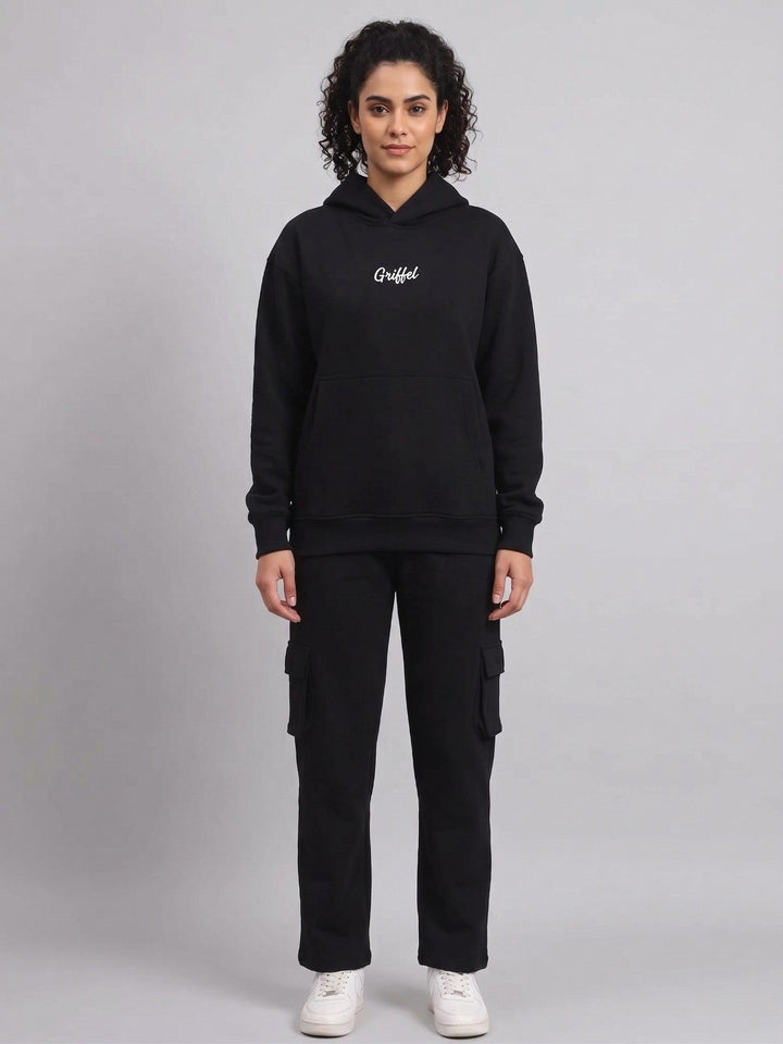 BLUFF 🎉DIWALI EDITION 🎉 Oversized Cotton Fleece Black Hoodie