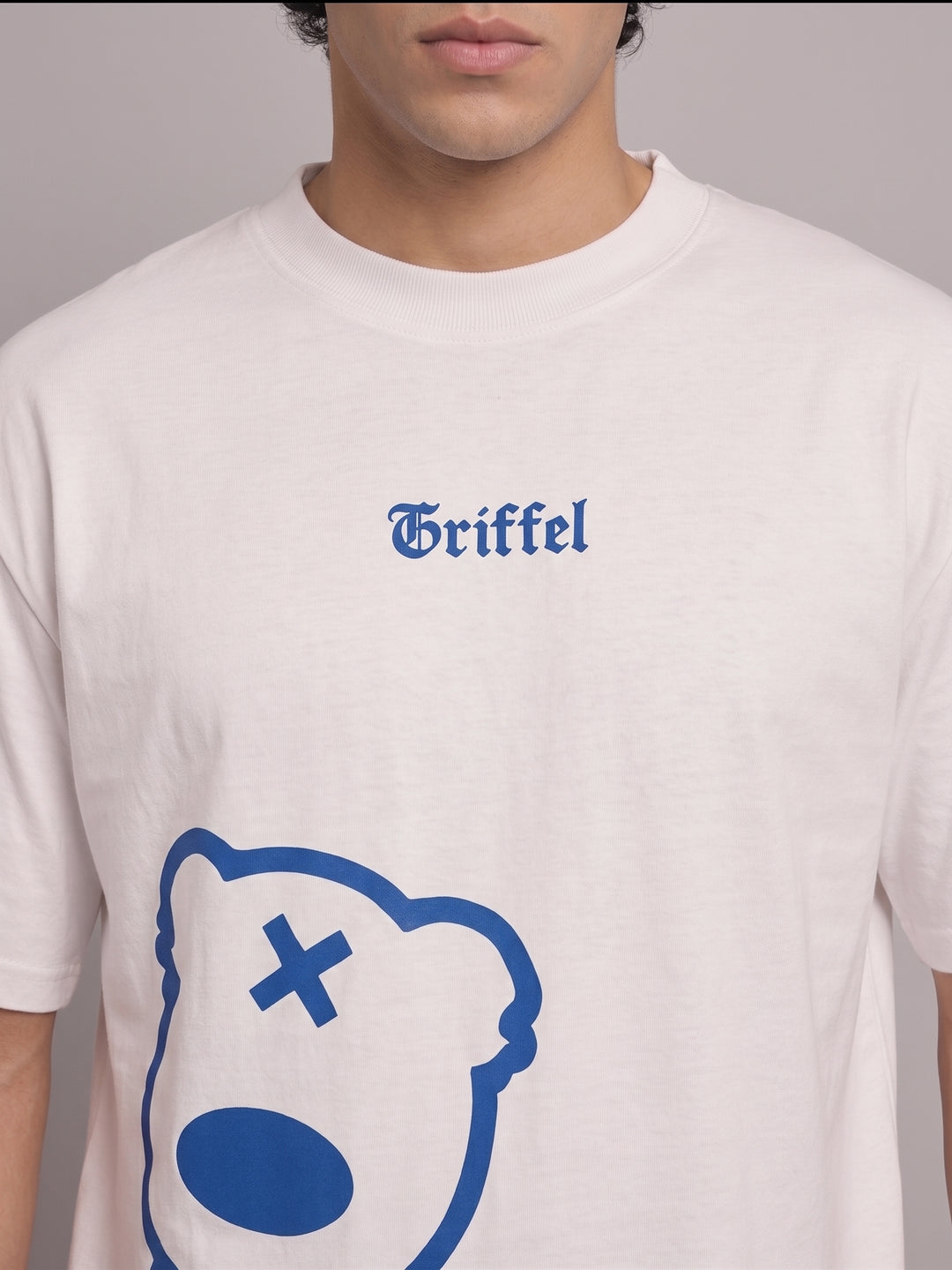 SIDE TEDDY BLUE Oversized Cotton T-shirt 🧸