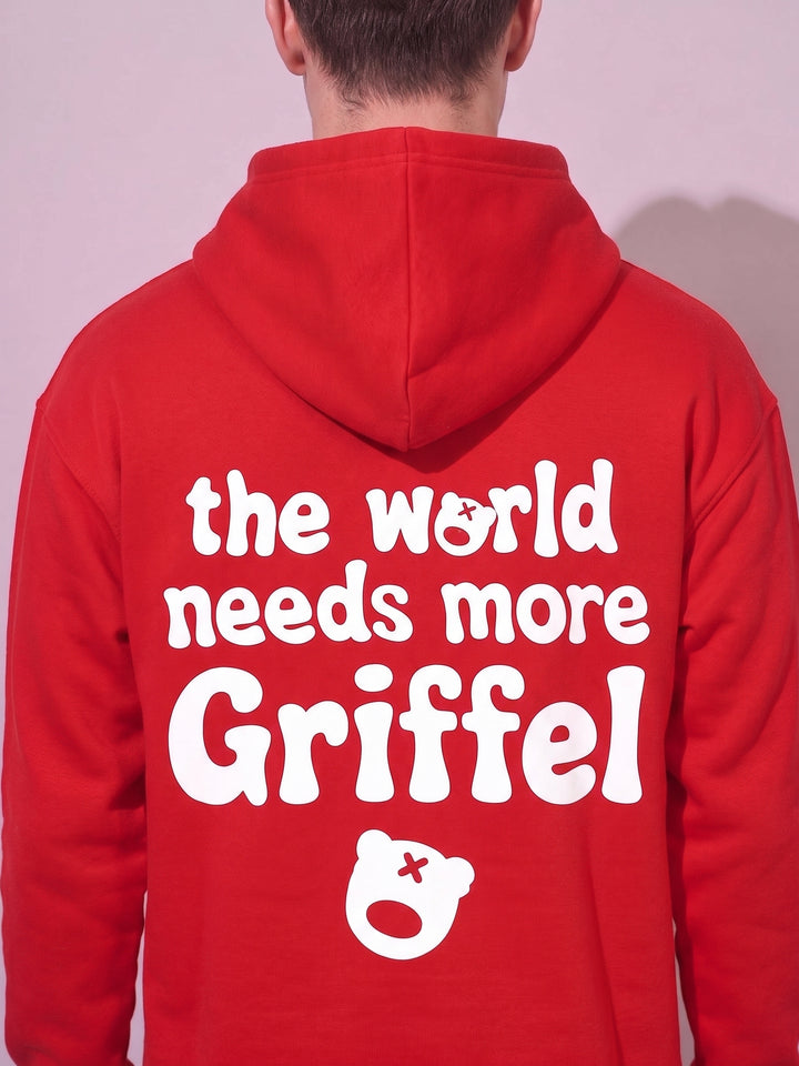 World Need More Griffel Oversized cotton Fleece Hoodie For Men
