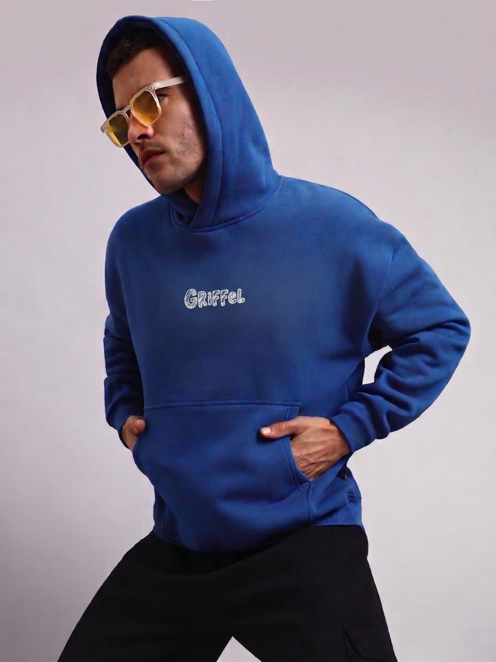 Doodle Oversized cotton Fleece Hoodie