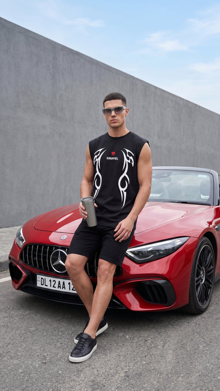 Stealth Armor Cotton Black Easy Fit Tank 🦾