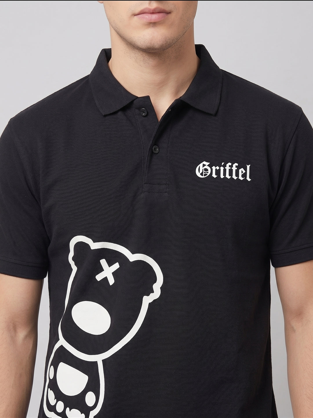 Side Teddy Cotton Polo T-shirt 🐻