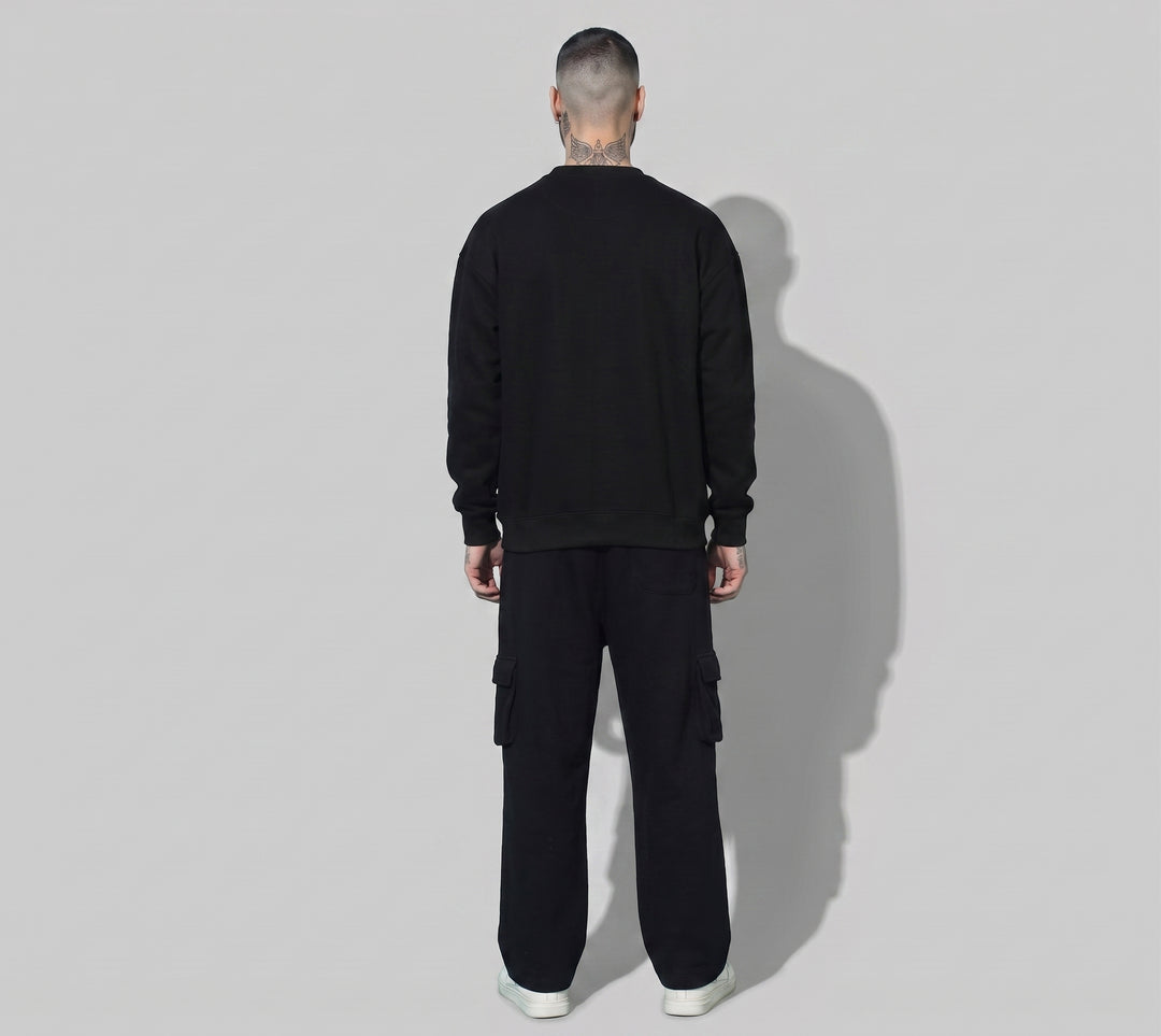 Ferral Teddy Cotton Fleece Oversized Round Neck Tracksuit For Men