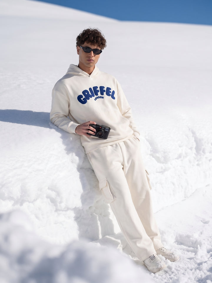 2026 Logo Oversized cotton Fleece Hoodie