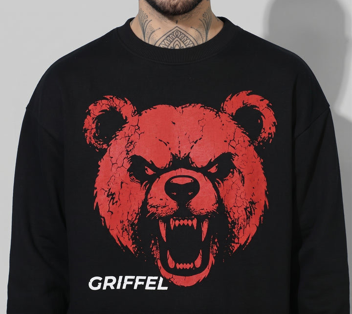 Ferral Teddy Cotton Fleece Oversized Round Neck Tracksuit For Men